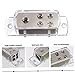 NUOBESTY 2pcs Way Power Distribution Block for Car Audio Amplifier to Splitter Brass Construction for Auto and Systems