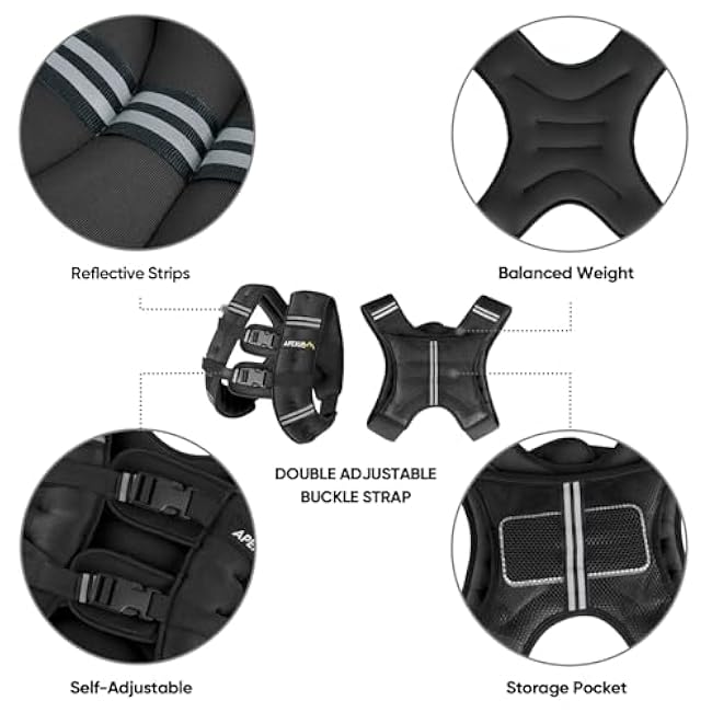 APEXUP Weighted Vest Men Women, Weight Vest for Women Workout Equipment for Strength Training Running