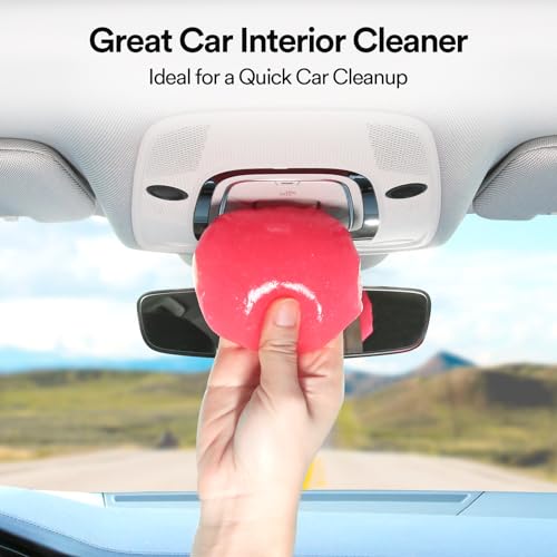 PULIDIKI Car Cleaning Gel for Car Detailing Kits Car Putty Auto Detailing Tools Car Interior Cleaner Car Cleaning Slime Car Accessories Keyboard Cleaner Blue Pink (2Pack)