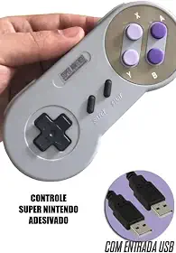 Controle Usb para PC ou Games Retrô Modelo Super Nintendo