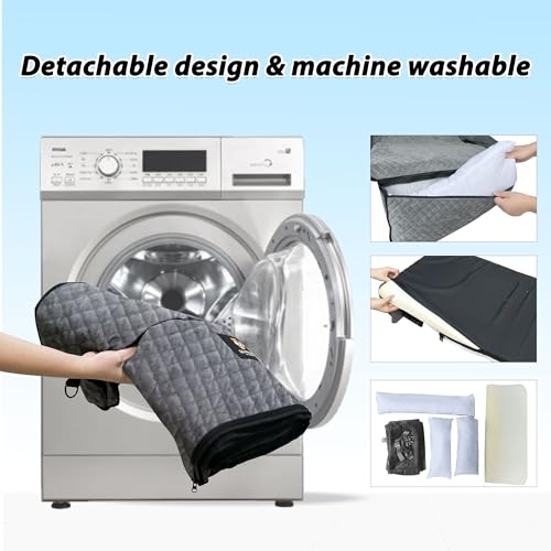 melafa365 Assento de Carro para Cães Grandes com Menos de 100 Libras, Cama de Carro para Cães, Assen