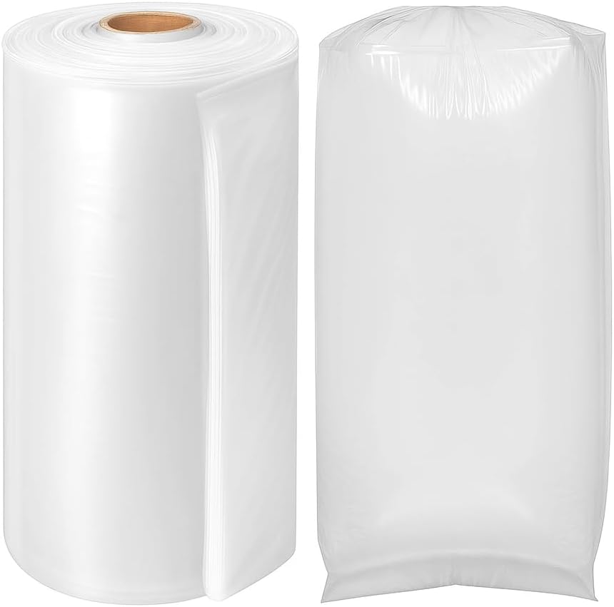 Interplas Dust Collector Bags – 6 Mil Heavy-Duty Clear Plastic Bags 38" x 72" (45 Count) for Dust Collection Systems – Tear-Resistant, High-capacity industrial dust removal