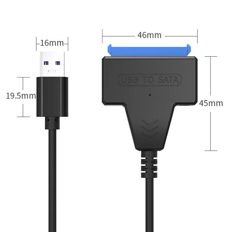 SATA na USB 3.0 2.0 Easy Drive kabel USB 3.0 do Sata III, adapter do dysku twardego, zewnętrzny 2,5 cala HDD SSD adapter do dysku twardego Power DC (USB 3.0 Power)