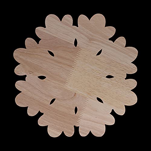 Calcomanías redondas de madera maciza ARKERO para decoración de muebles de estilo múltiple 6