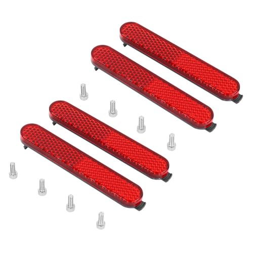 2 セット電動スクーターホイールカバー反射保護シェルサイドストラップフロントリアチューブナイトリフレクター電動スクーターサイドストラップ