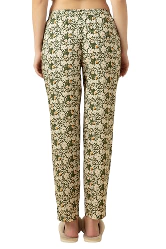 Image of Van Heusen Women's Printed Lounge Pants | Drawstrings & Side Pockets | Ultra Soft Fabric | Relaxed Fit | At home pyjamas | Everyday Comfort | Printed | Style 55306 | Available in Pack of 1 & 2
