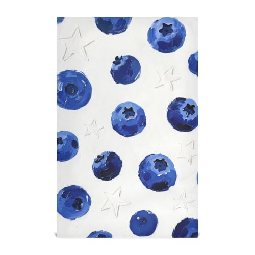 Amooorous Blueberry Star Lot de 6 torchons de cuisine décoratifs (prop2) imprimés ferme sèche pour salon de belleza 71,1 x 45,7 cm
