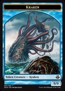 Magic The Gathering - Kraken Token (67/67) - Duel Decks: Elspeth vs Kiora