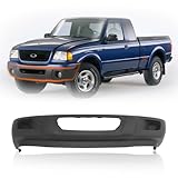 CarPartsDepot Front Dark Gray Bumper Valance W/O Fog Light Holes for 2001-2003 FORD Ranger Fits FO1095193 3L5Z17626HAA New