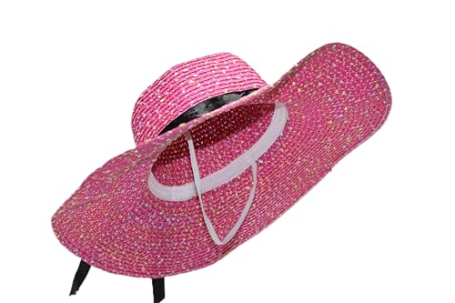Image of Summer Medium Brim Floppy Beach Straw Hats for Women