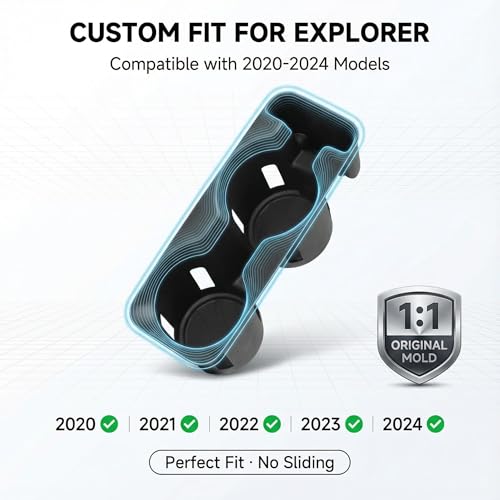 Inserciones Portavasos Compatible Ford Explorer 2020-2024 miniatura 2