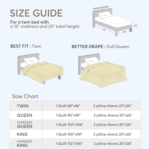 image for KASENTEX Twin Quilt Set 68