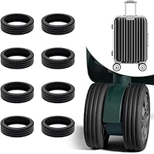 HR MALL Luggage Wheel Silicone Protector Cover 16PCS Trolley Wheel Cover Silicone Shock Absorption Wheel Cover for Trolley Bag Suitcase Wheel Cover Silicone for Most 16 Spinner Wheel Bag/Chair (16)