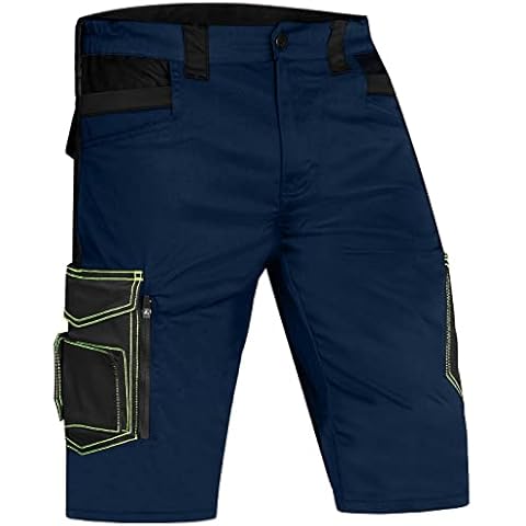 ACE Pantalones Cortos de Trabajo Genesis para Hombre - 58% algodón - Azul Oscuro - 50 Cover