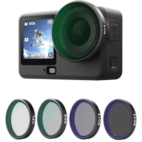 Image of Yantralay CPL ND Filter Kit for D JI Os mo Action 6 | ND8 ND16 ND32 Polarizing Filters with HD Optical Glass | Snap-On Camera Lens Filters | Action 6 Accessories