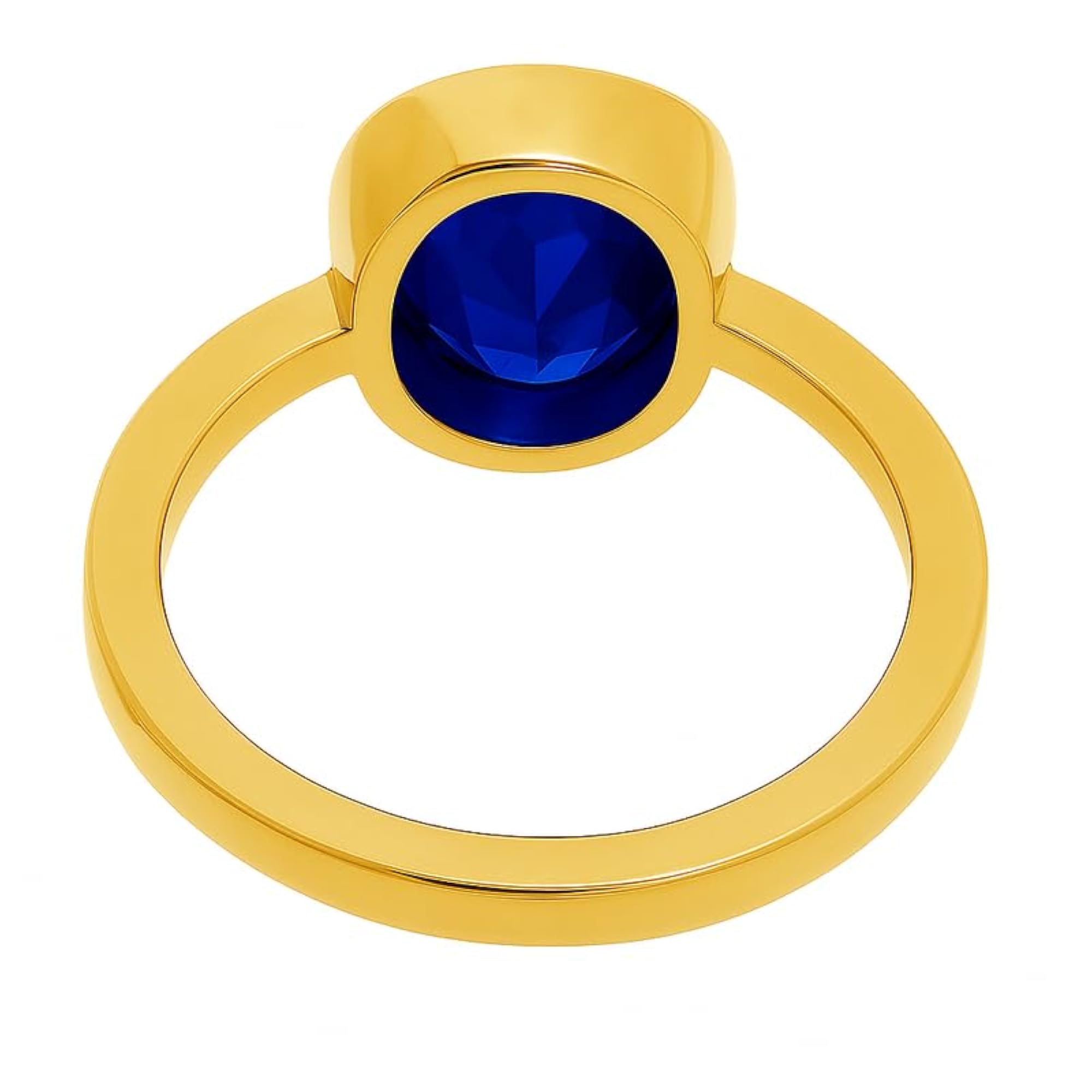 Women's 13.00 Ct Blue Sapphire Handcrafted Panchdhatu Adjustable Ring