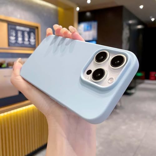 Coque silicone iPhone 12 bleu clair antichoc pour vos déplacements