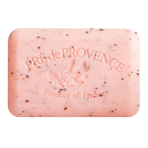 Image of Pre de Provence Artisanal Soap Bar, Enriched with Organic Shea Butter, Natural French Skincare, Quad Milled for Rich Smooth Lather, 8.8 Ounce, Juicy Pomegranate