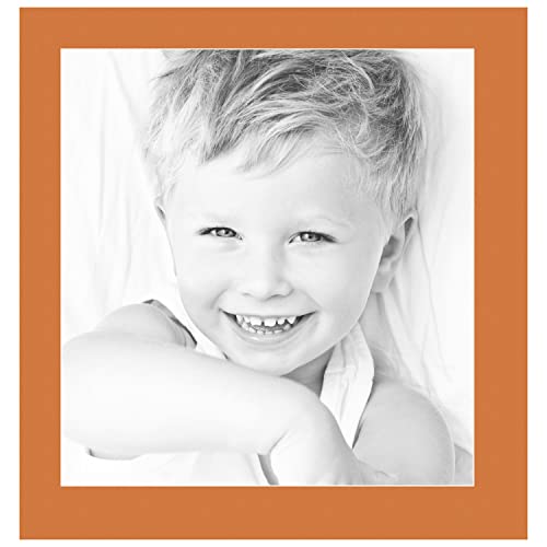 17x18 Tangerine / Octoberfest Custom Mat for Picture Frame with 13x14 opening size (Mat Only, Frame NOT Included)