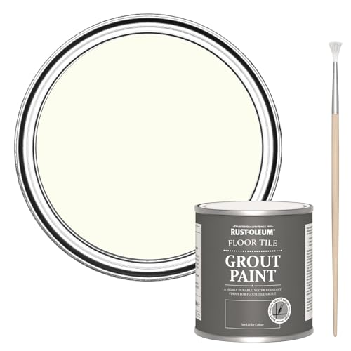 Rust-Oleum Ultra-Durable White Floor Tile Grout Paint -Porcelain 250ml