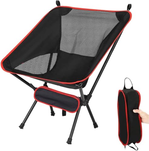 LUKVCIY Chaise de camping, légère, portable, pliable, capacité de charge de 150 kg, tissu Oxford 600D, convient pour le jardin, les fêtes, la pêche, les...