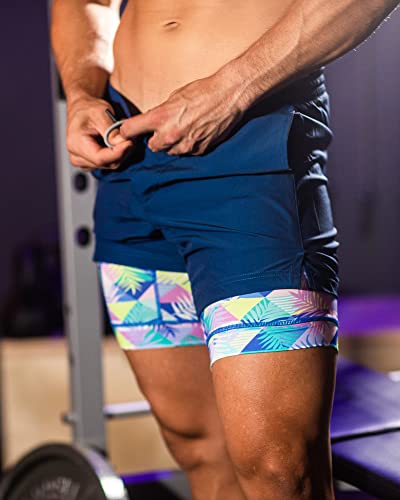 Image of maamgic Mens 5 inch Gym Running Shorts for Men 2 in 1 Quick Dry Workout Athletic Shorts