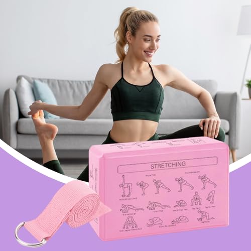 Bloques de yoga de espuma para equilibrio, meditación y soporte en estiramientos de pilates 5