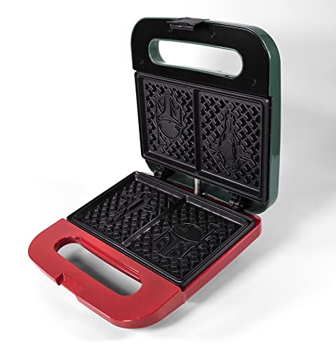 Uncanny Brands Wm2-Srw-Bbf Star Wars Boba Fett Double-Square Waffle Maker, 9" X 9", Green #TOP7