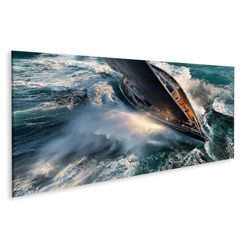 Tableau sur toile voilier dynamique pour décorer un bureau d'aventurier