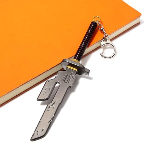 JJK Inspired Weapon Set – Double Charm Necklace & Keychain with Zen Blade Design – Anime Gift for Fans, Cosplayers & Collectors2