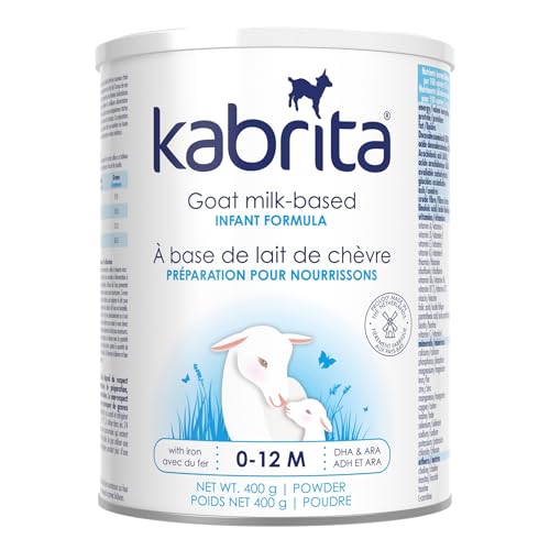 Kabrita Goat Milk Infant Formula – Easy to Digest Baby Formula 0-12 Months – Contains Prebiotics, Iron, DHA, Non-GMO – Gentle on Sensitive Tummies – Supports Gut Health & Sleep – 400g