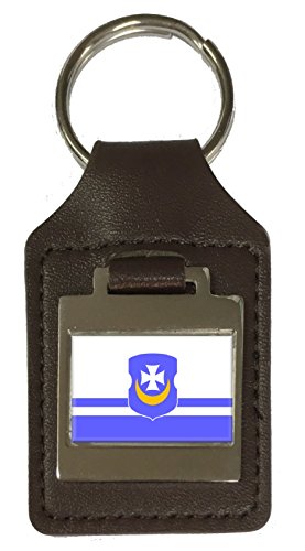 Porte-clés en cuir gravé Orsha City Biélorussie accessoire de mode homme et femme
