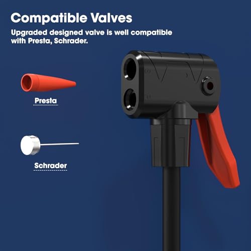 Image of Sounce Cylinder Portable Foot Pump | Rapid Inflation | Hands-Free | Quick and Efficient Pumping for Car, Bike, Cycle, Balls, Air Tyre Inflator for car Bike and Cycle