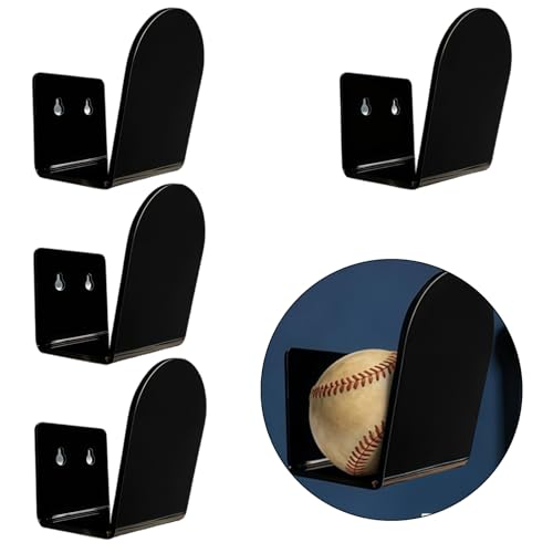 Soporte de pared acrílico premium para guantes de béisbol duradero 3