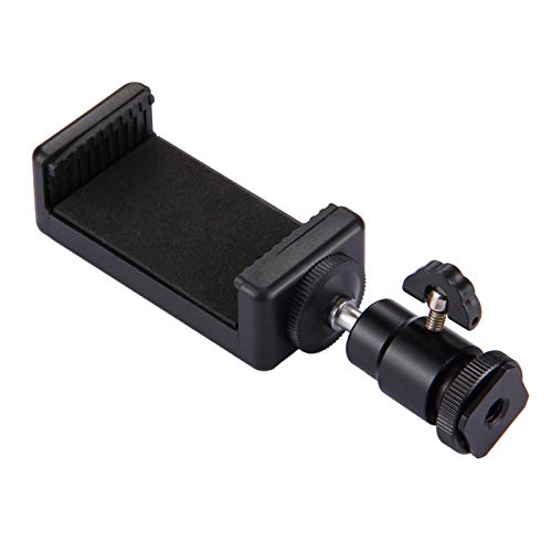 PU214 Hot Shoe Tripod Head Universal Useful 360 Degrees Stable Selfie SticksTripod Mount Stand Clamp for Smartphones