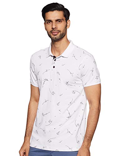 Image of Spykar Men's Printed Slim Fit T-Shirt