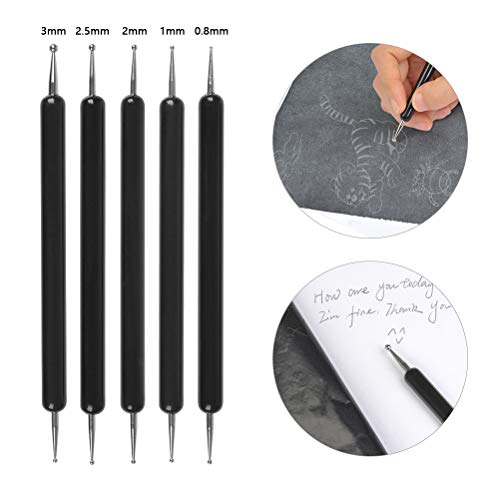 200 Sheets Carbon Paper, Black Transfer Tracing Paper Carbon Copy Paper Graphite Paper with 5 Pcs Embossing Stylus Dotting Tools for Woodworking Patterns, Paper, Canvas, Art Craft - Thumbnail 5