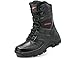 IYVW L203 Bottes de l'armée Boots Two à fermeture Éclair noir 42 EU