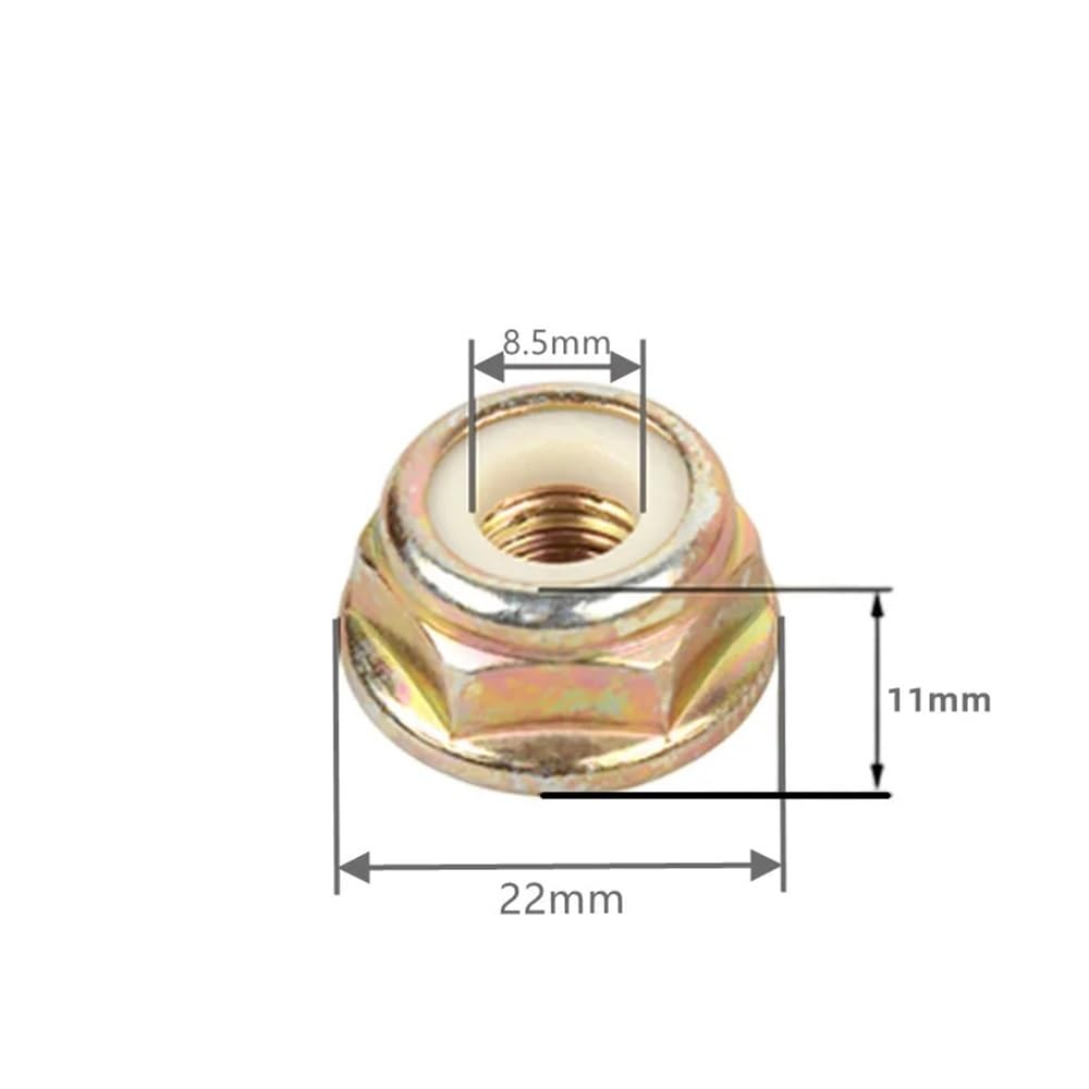 Tuerca de Rosca Universal M10x1.25 Apta for cortacésped de jardín(1 PC)