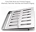 JINMLBO Stainless Steel Manhole Cover and Frame, Recessed Metal Sewage Cover with Base, Drainage Ditch Cover for Indoor Outdoor Yard Sidewalk Pavement(30x30x3cm)