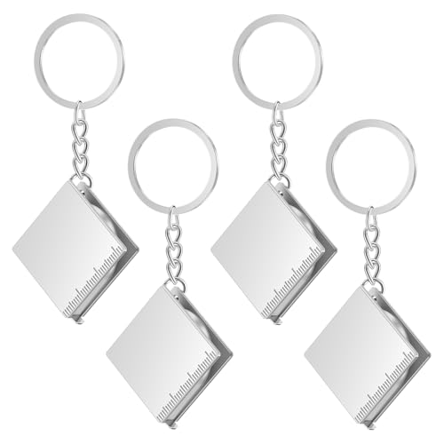 Mini cinta métrica retractil 1.2 m 4 piezas llavero