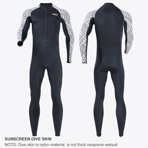 Dive Skin Full Body Rash Guard for Women Men Swimsuit Wetsuit Sport Skin Front Zipper One Piece for Diving Surfing Kayaking2