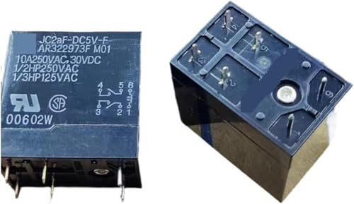 Relé JC2AF-DC5V-F de 10A 250VAC con 6 pines para placas electrónicas