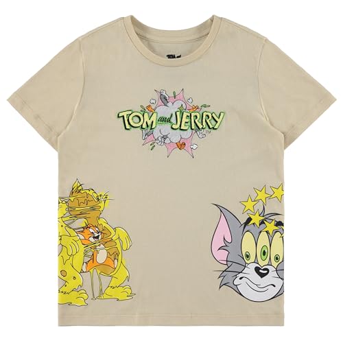 Boys Tom & Jerry Battle Shirt - Vintage Cartoon T-Shirt