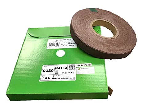 Miniatura 16 de Rollo de lijado de 1" x 50YD, A/O, J-wt respaldo de tela de algodón (P80)