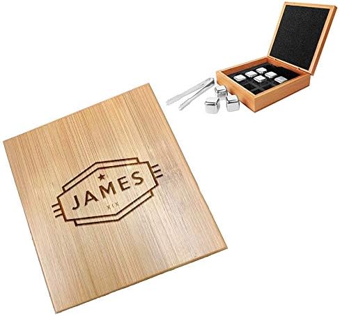 Personalized Whiskey Stones - Stainless Steel Whiskey Stones | Cadet