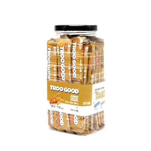 See full amazon price history chart for TROOGOOD Peanut Chikki Jar, Peanut Millet Chikki, No Added Preservatives or Colours | Made with Jaggery | Gajak | | Sweets | Gajak (50Pcs, 16g Each 800g) TROOGOOD Peanut Chikki Jar, Peanut Millet Chikki, No Added Preservatives or Colours | Made with Jaggery | Gajak | | Sweets | Gajak (50Pcs, 16g Each 800g) (B0D3FC6VJZ) Amazon Price History, Amazon Price Tracker