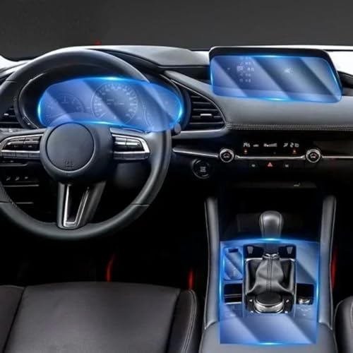 Film protection console centrale Mazda 3 20-21 en TPU premium invisible - 3