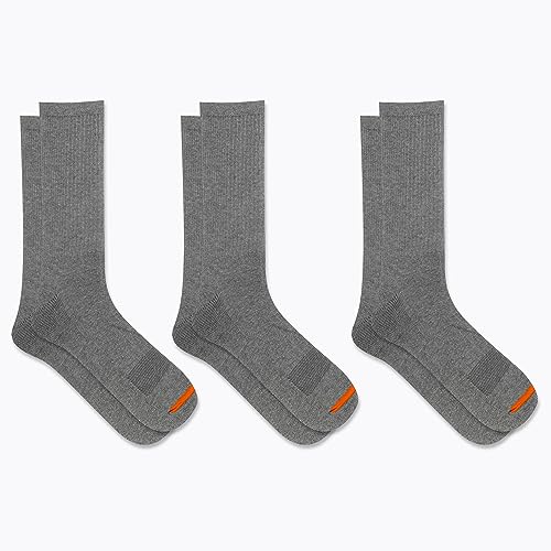 Merrell Men's and Women's Cushioned Cotton Crew Socks-3 & 6 Pairs-Breathable Mesh Comfort Zones3