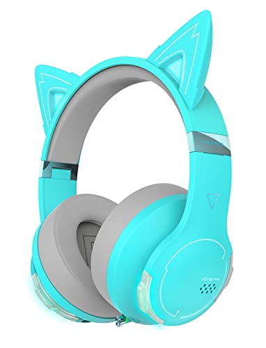 Edifier G5BT Casque de Jeu Bluetooth à Faible Latence Style Chat Turquoise Cover